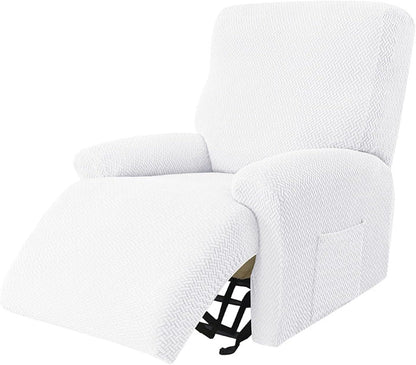 1-Seater Reclining Slipcover - Herringbone Design