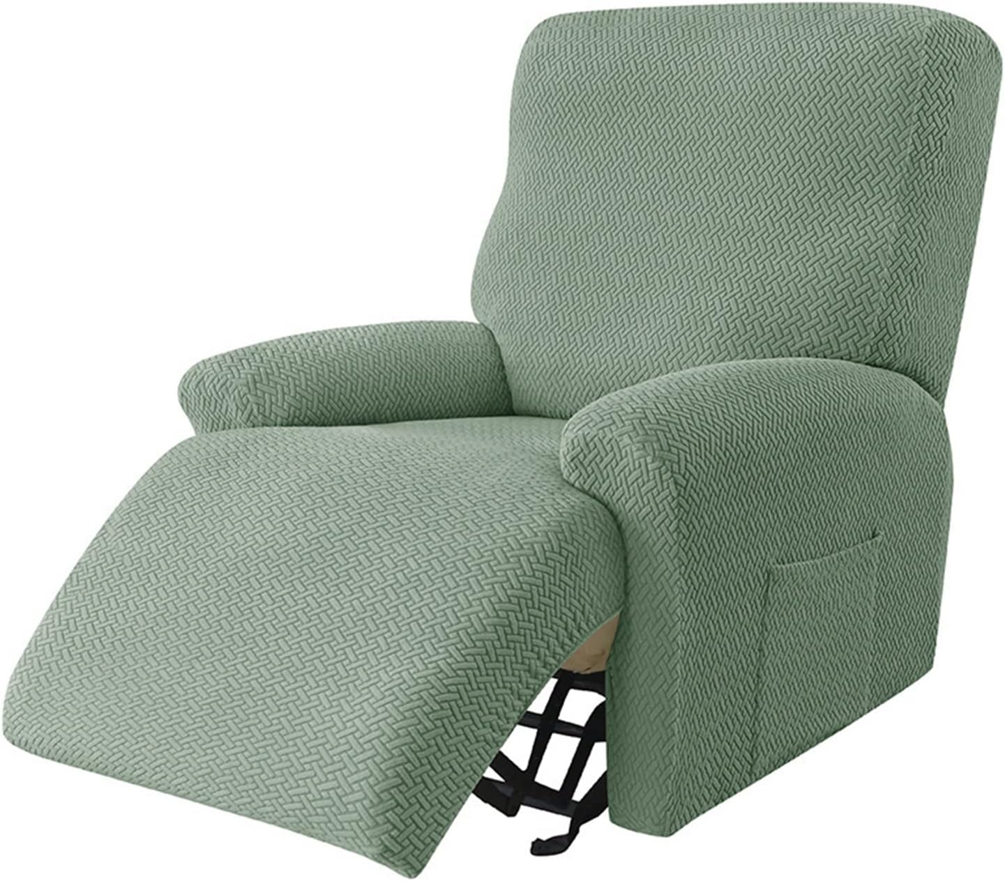 1-Seater Reclining Slipcover - Herringbone Design