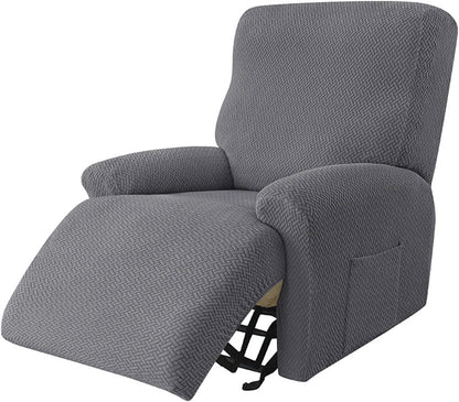 1-Seater Reclining Slipcover - Herringbone Design