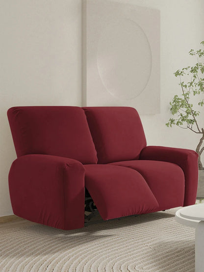 2-Seater Reclining Sofa Slipcover - Solid Color