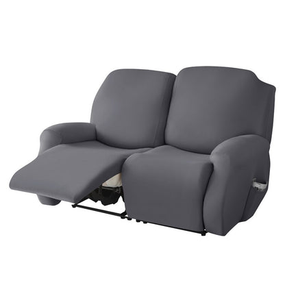 2-Seater Reclining Sofa Slipcover - Solid Color