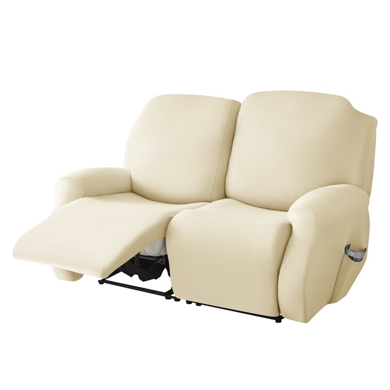 2-Seater Reclining Sofa Slipcover - Solid Color