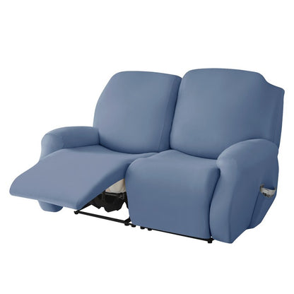 2-Seater Reclining Sofa Slipcover - Solid Color