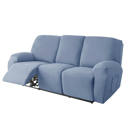 3-Seater Reclining Sofa Slipcover - Solid Color