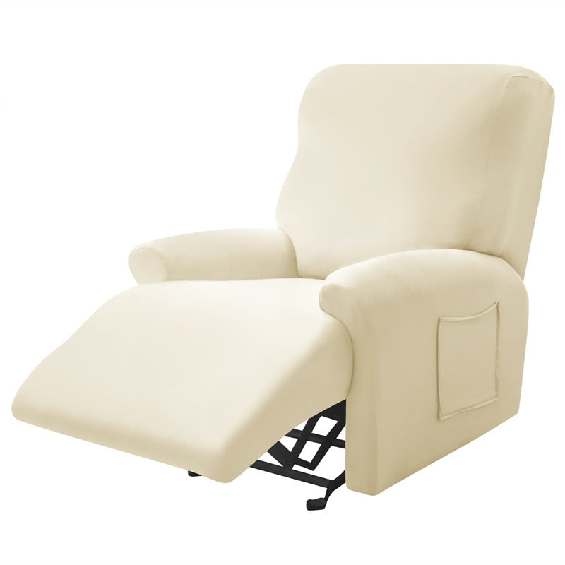 1-Seater Reclining Chair Slipcover - Solid Color