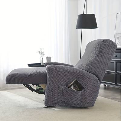 1-Seater Reclining Slipcover - Herringbone Design