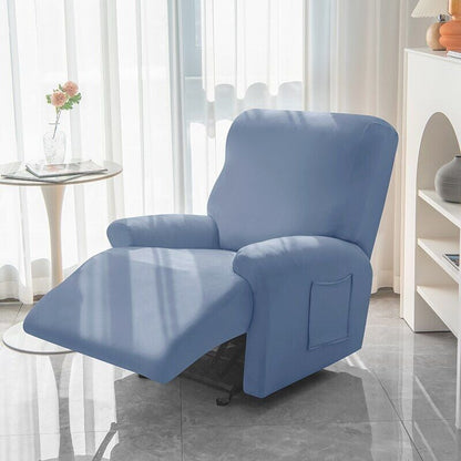 1-Seater Reclining Chair Slipcover - Solid Color