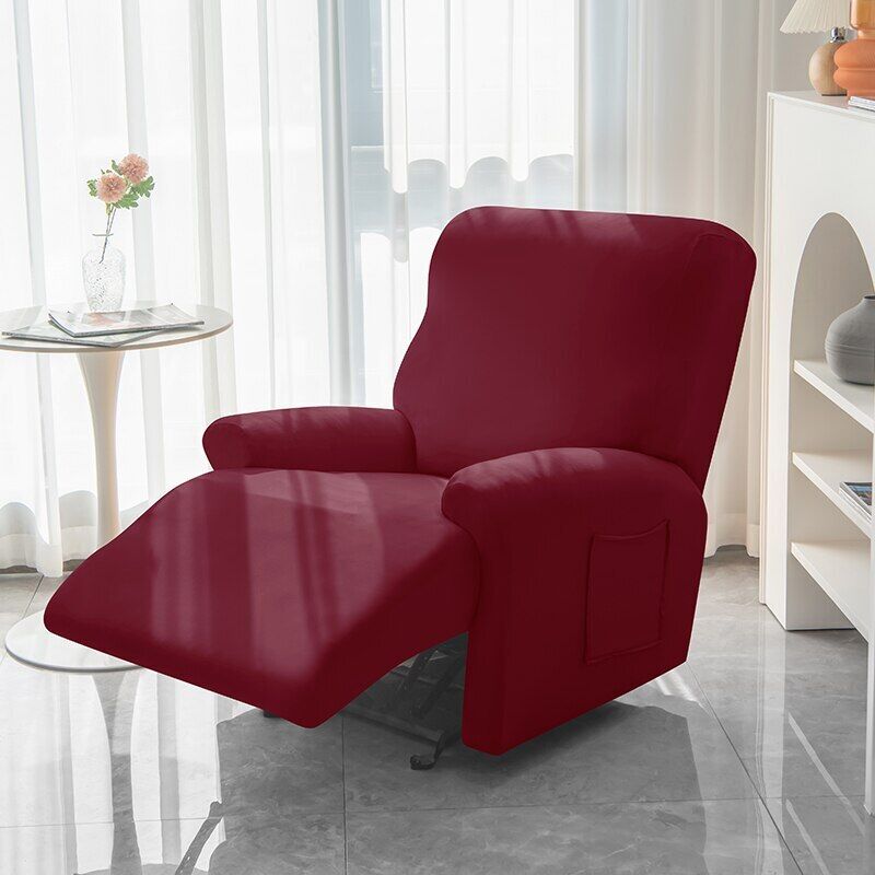 1-Seater Reclining Chair Slipcover - Solid Color